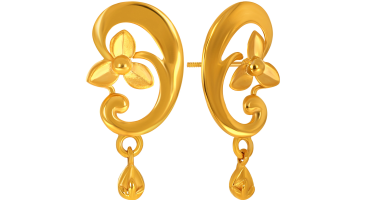 Blossom Curve Gold Drops