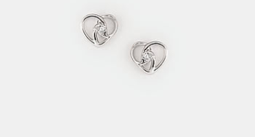 Heart Earrings in 925 Silver