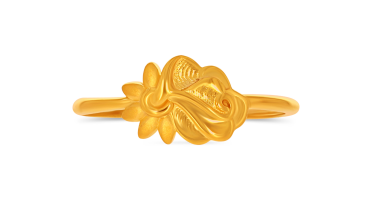 Dainty Rosebud Gold Ring